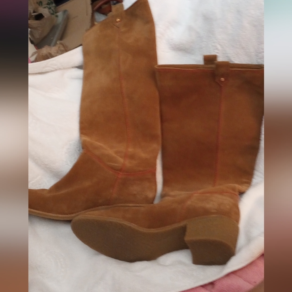 KATE SPADE COLLINS TALL SUEDE BOOTS  10
